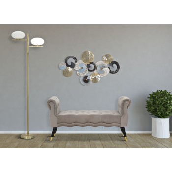 BANQUETTE PARIS GRIS/DORÉ