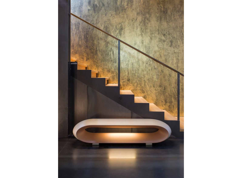 BANC LOOP AVEC LUMIÈRE LED SERRALUNGA