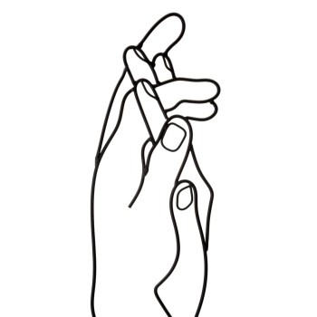 PANNEAU EN FER SIMPLY HANDS