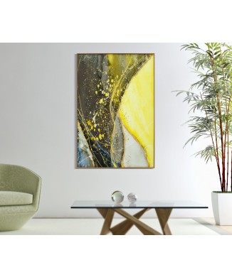 PANNEAU DE VERRE AVEC CADRE ENSOLEILLÉ