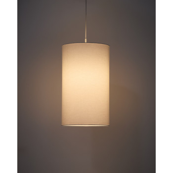 Abat-jour de plafond Niani en coton ivoire, Ø 30 cm