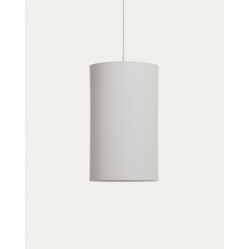 Abat-jour de plafond Niani en coton ivoire, Ø 30 cm