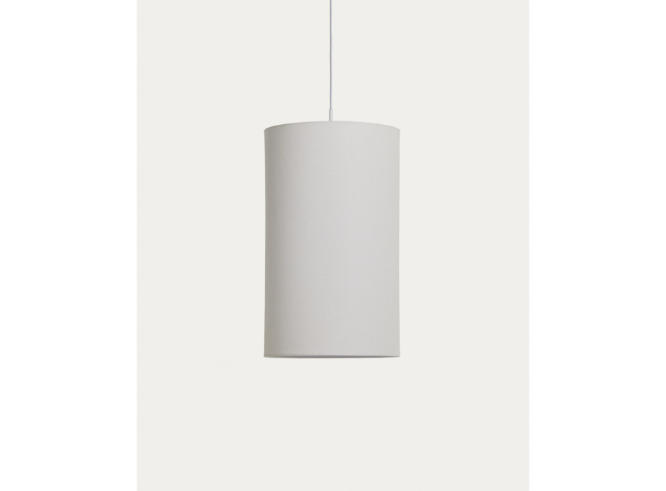 Abat-jour de plafond Niani en coton ivoire, Ø 30 cm