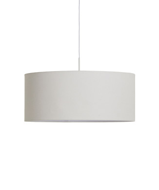 Abat-jour de plafond Niani en coton ivoire, Ø 60 cm