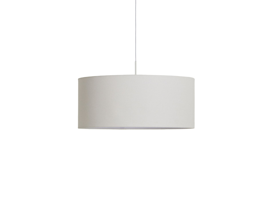Abat-jour de plafond Niani en coton ivoire, Ø 60 cm