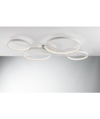 Plafonnier LED blanc Fredy 60 W 8000 lm 95 x 61 x 6,1 cm