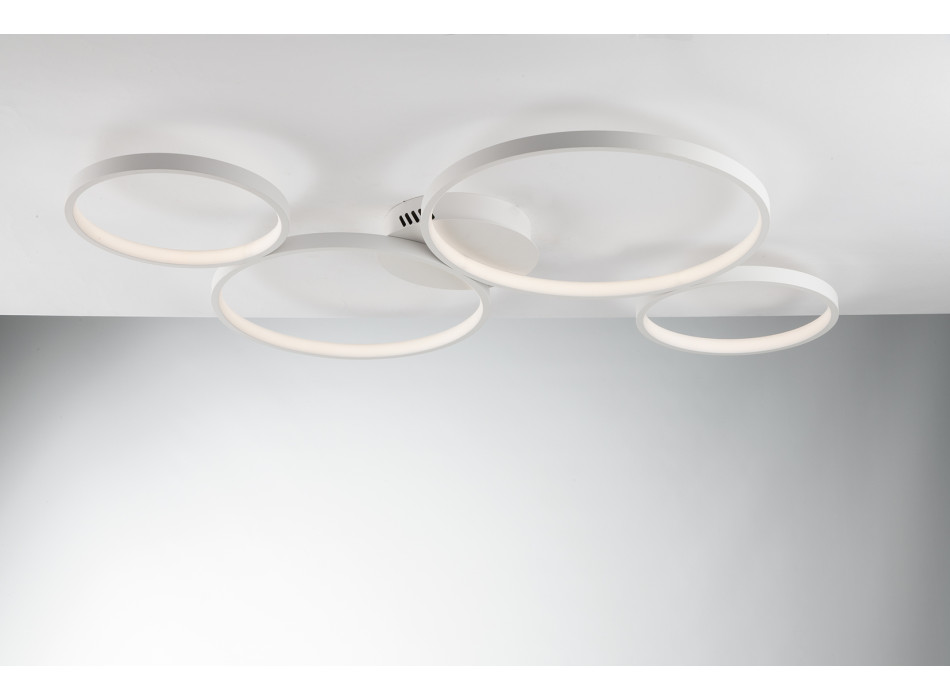 Plafonnier LED blanc Fredy 60 W 8000 lm 95 x 61 x 6,1 cm