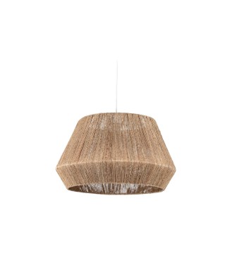 Plafonnier Crismilda en 100% jute avec finition naturelle, Ø 50 cm