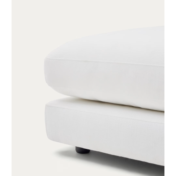 Repose-pieds Gala blanc 90 x 90 cm