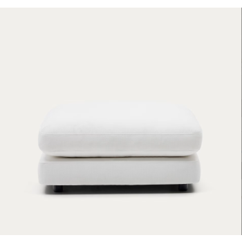 Repose-pieds Gala blanc 90 x 90 cm