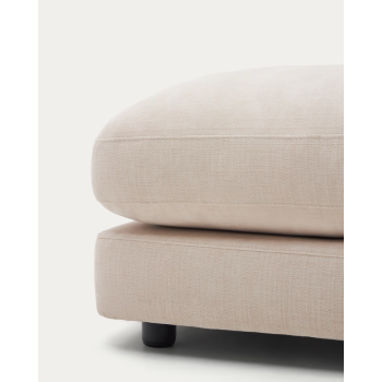 Repose-pieds Gala blanc 90 x 90 cm