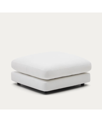 Repose-pieds Gala blanc 90 x 90 cm