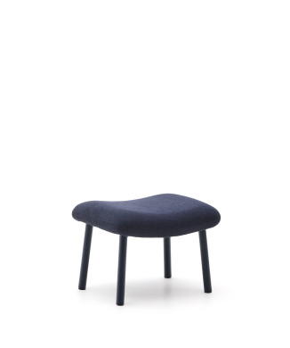 Repose-pieds Inari en acier bleu et peint en bleu, 60 x 50 cm, FSC Mix Credit