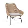 Fauteuil Abeli en corde beige