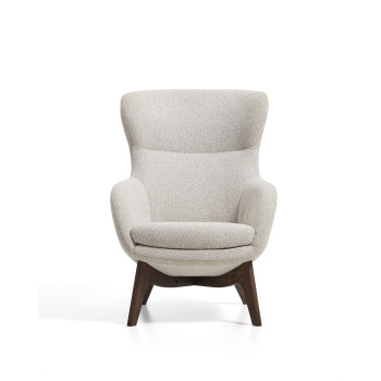 Fauteuil Adiran en chenille épaisse