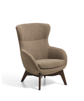 Fauteuil Adiran en chenille épaisse