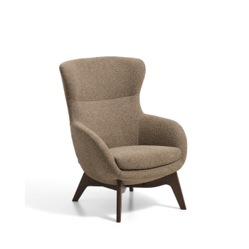Fauteuil Adiran en chenille épaisse