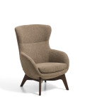 Fauteuil Adiran en chenille épaisse