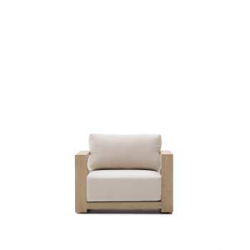 Fauteuil Amber en bois d'acacia massif avec une finition claire FSC 100%