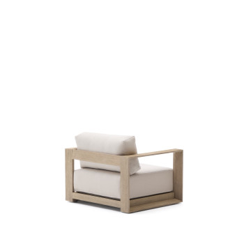 Fauteuil Amber en bois d'acacia massif avec une finition claire certifié FSC 100%