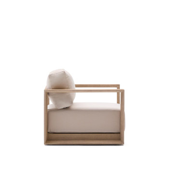 Fauteuil Amber en bois d'acacia massif finition claire FSC 100%