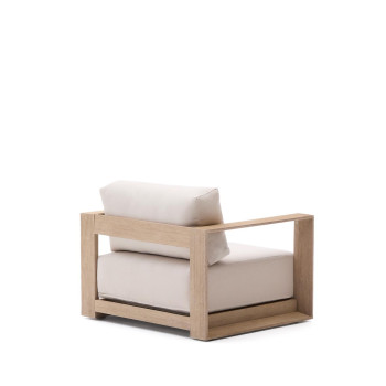 Fauteuil Amber en bois d'acacia massif avec une finition claire FSC 100%