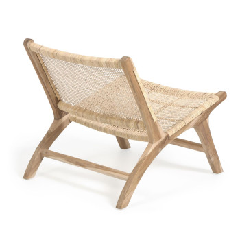 Fauteuil Beida en bois de teck massif