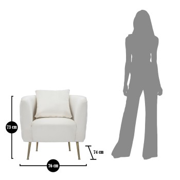 FAUTEUIL CRÈME BUCAREST