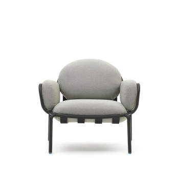 Fauteuil d'extérieur Joncols en aluminium peint