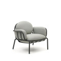Fauteuil d'extérieur Joncols en aluminium peint