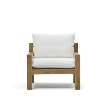 Fauteuil Forcanera en bois de teck massif