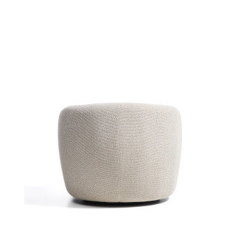 Fauteuil pivotant Odenia en micro bouclé