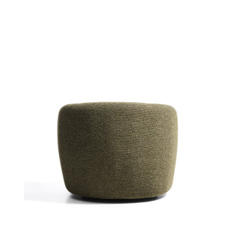 Fauteuil pivotant Odenia en micro bouclé