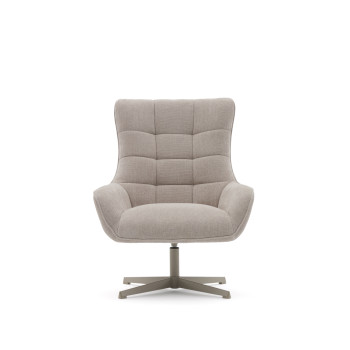 Fauteuil pivotant en chenille Teryl