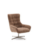 Fauteuil pivotant en chenille Teryl