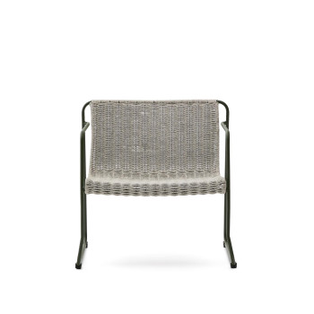 Fauteuil empilable Maurina en acier galvanisé