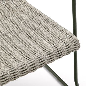 Fauteuil empilable Maurina en acier galvanisé