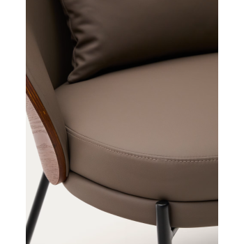 Fauteuil en cuir synthétique Eamy THE SHAPE