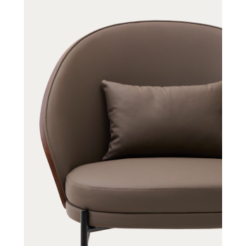 Fauteuil en cuir synthétique Eamy THE SHAPE
