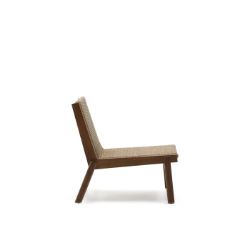 Fauteuil Itani en bois d'acacia massif et rotin synthétique 100% FSC