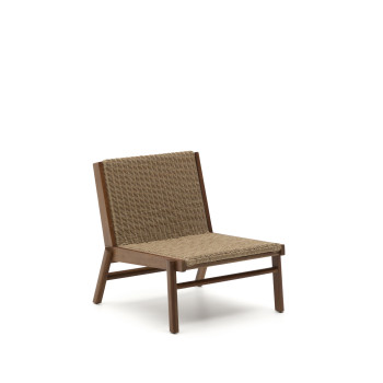 Fauteuil Itani en bois d'acacia massif et rotin synthétique 100% FSC