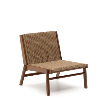 Fauteuil Itani en bois d'acacia massif et rotin synthétique 100% FSC