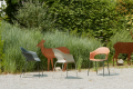 Fauteuil LADY B avec structure peinte - SCAB