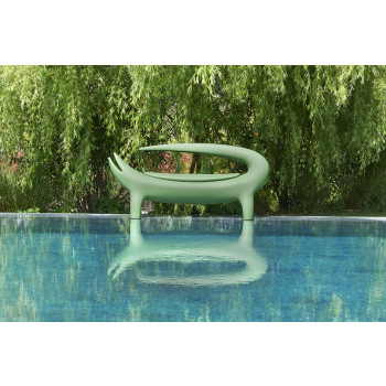 Chaise longue coulissante laquée Big Kroko