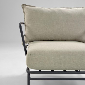 Fauteuil Mareluz en acier noir