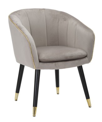 FAUTEUIL PARIS GRIS/DORÉ