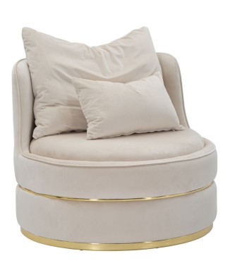 FAUTEUIL CRÈME/OR PARIS SPACE