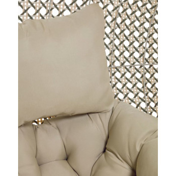 Chaise suspendue Cira avec finition naturelle