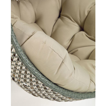 Chaise suspendue Cira avec finition naturelle