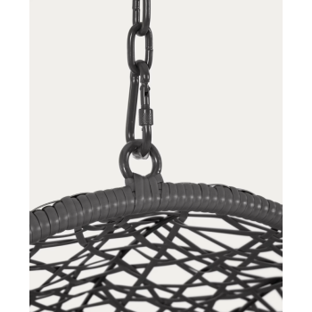 Fauteuil suspendu Florina en gris foncé